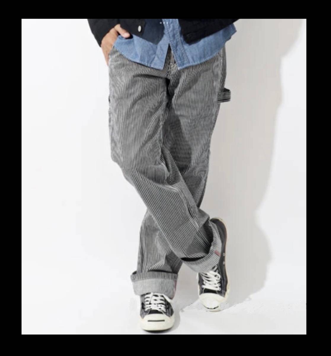 児島ジーンズ★新品★1200★ペインターパンツ【32inch】ヒッコリー★rnb-1200★Hooklet★日本製★アメリカンロングリバー55★世田谷ベース_画像1