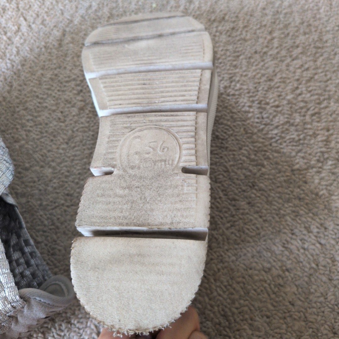 gomu56 ゴムゴム スニーカー 厚底スリッポン クリアグレー シルバー  スニーカー スリッポン GOMU ゴムゴム_画像5