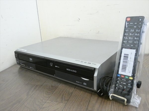 パナソニック/DIGA☆HDD/DVDレコーダー/VHS☆DMR-XP21V☆リモコン付 管CX35523