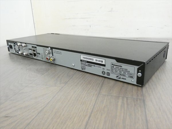 1TB☆14年☆パナソニック/DIGA☆HDD/BDレコーダー☆DMR-BRW1000☆リモコン付☆2番組同時録畫☆3D対応機 管CX35517