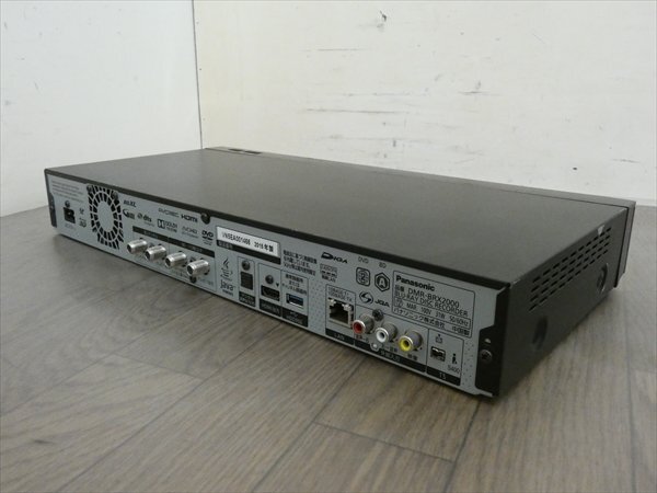 2TB☆15年☆パナソニック/DIGA☆HDD/BDレコーダー☆DMR-BRX2000☆リモコン付☆全録/3D対応機(jī) 管CX35521