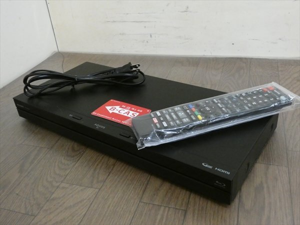 500GB☆17年☆シャープ/SHARP/AQUOS☆HDD/BDレコーダー☆BD-NW510☆リモコン付☆2番組同時(shí)録畫☆3D対応機(jī) 管SA8842