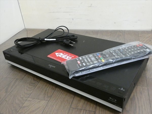500GB☆15年☆シャープ/SHARP/AQUOS☆HDD/BDレコーダー☆BD-W580☆リモコン付☆2番組同時録畫☆3D対応機 管SA8865