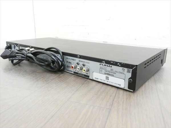 1TB☆18年☆FUNAI/フナイ☆HDD/BDレコーダー☆FBR-HT1010☆3番組同時(shí)録畫/3D対応機(jī) 管CX35556