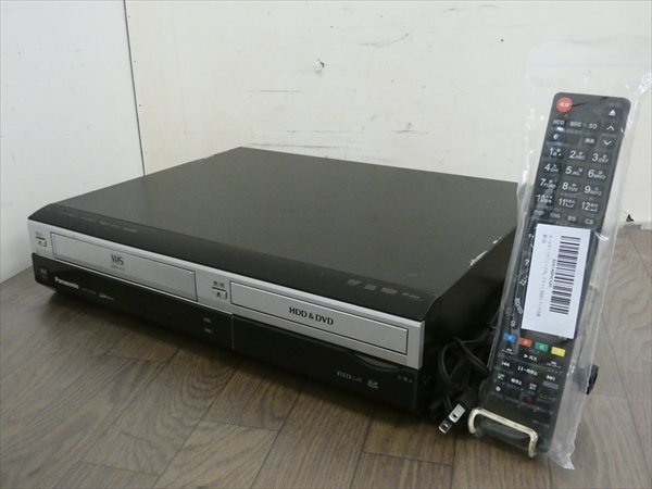 パナソニック/DIGA☆HDD/DVD/VHSレコーダー☆DMR-XW200V☆リモコン付 管CX35618