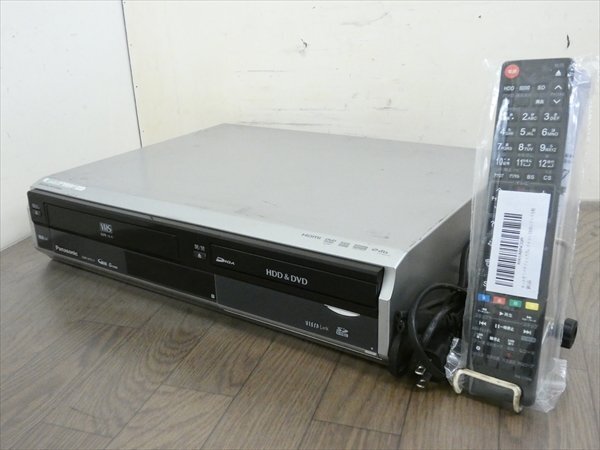パナソニック/DIGA☆HDD/DVDレコーダー/VHS☆DMR-XP21V☆リモコン付 管CX35616