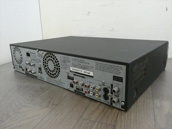 500GB☆パナソニック/DIGA☆HDD/DVD/VHSレコーダー☆DMR-XW41V☆リモコン付 管CX35522