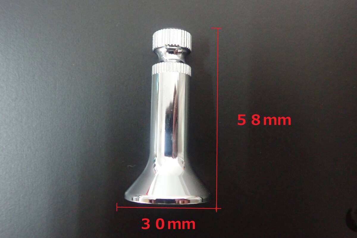 ZⅡタイプ 小径ウインカーステー（長さ／ショート）メッキ【新設計・特注】 検）Z1 Z2 当時 カスタム 58cm 小さい テーパー ステー_画像2