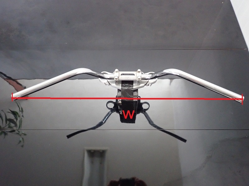 【新品/スプライン無し】CB750 K2コンパクトハンドル　ミニハンドル 縮小 縮尺ハンドル　検）CB750Four K リサイズ ノーマル 狭い 小さい_画像4