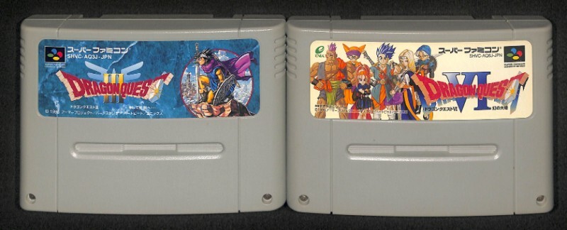 ★SFC ドラクエ ドラゴンクエスト 3 6 2本 セット 元箱付★0983 動作品 端子清掃済 取説 はがき付 スーパーファミコン スーファミ レトロ_画像6