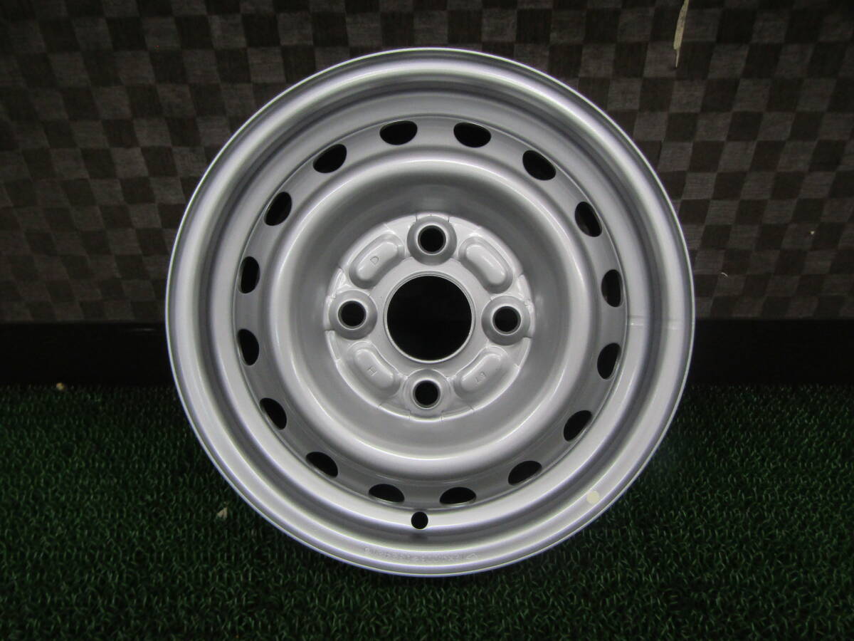 ☆送料無料☆新品未使用☆ダイハツ 純正 ハイゼット 純正 スチール 12in 4.00B PCD100 4穴 1本 42611-B5040 _画像1