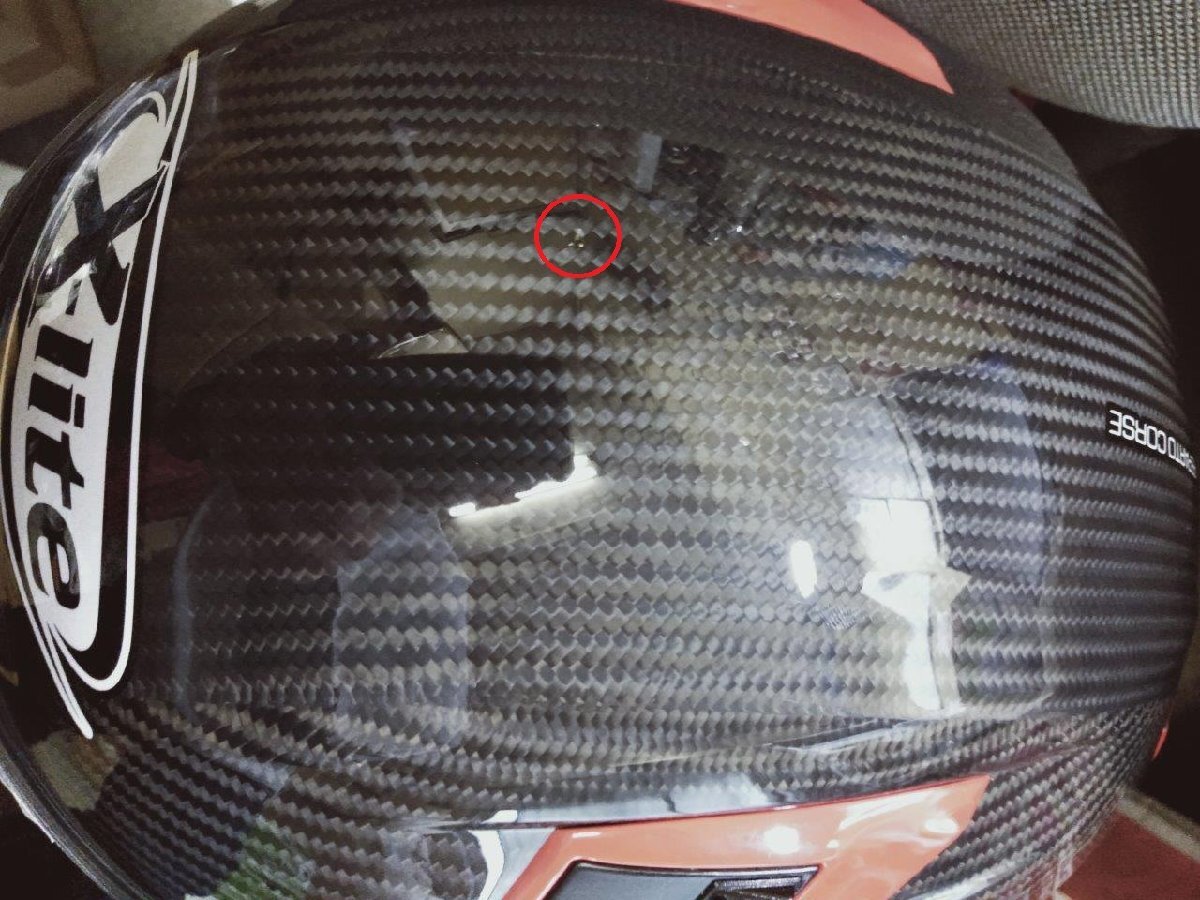 展示品特価！NOLANノーラン X-LITE X-803RS ULTRAカーボン ホットラップ レッド/Lサイズ フルフェイスヘルメット デイトナ【当店在庫あり】_画像7