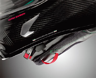 展示品特価！NOLANノーラン X-LITE X-803RS ULTRAカーボン ホットラップ レッド/Lサイズ フルフェイスヘルメット デイトナ【当店在庫あり】_画像5