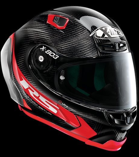 展示品特価！NOLANノーラン X-LITE X-803RS ULTRAカーボン ホットラップ レッド/Lサイズ フルフェイスヘルメット デイトナ【当店在庫あり】_画像4