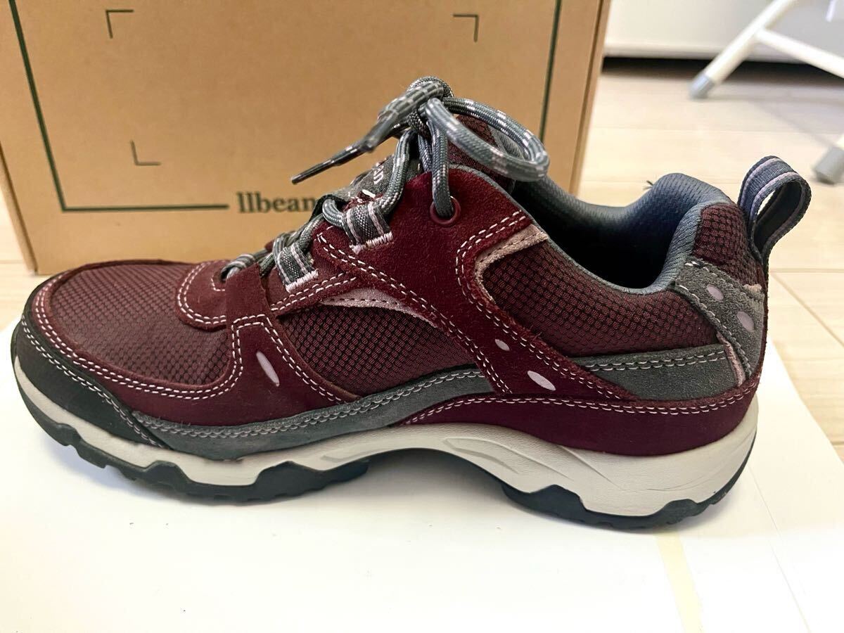美品L.L.Bean アウトドアシューズ バーガンディ ハイキング サイズ24cm レディース スニーカー 登山靴 ローカット_画像5