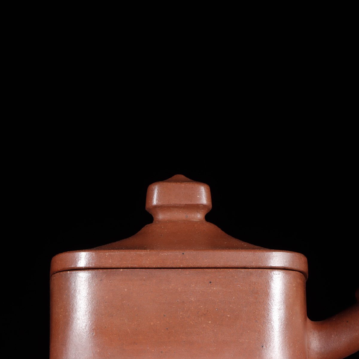 【安】明時代 陳用卿制 四足四方茶壺 宜興紫砂 常滑 朱泥急須 煎茶道具 茶壷 古美味 古董品 時代物 348