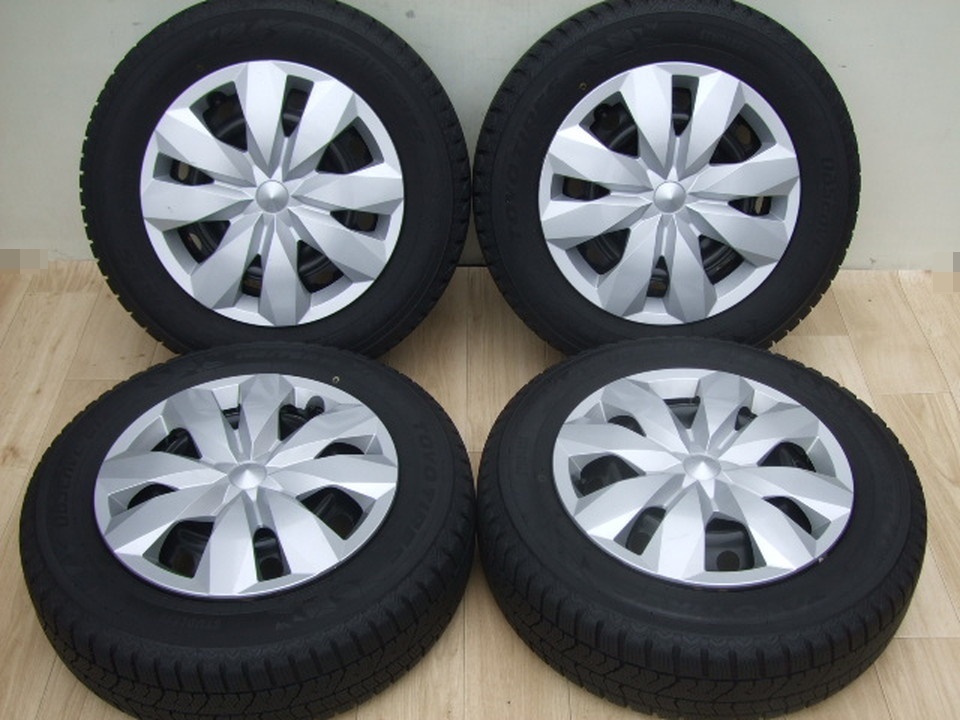 トヨタ純正ホイール NHP10 アクア ヴィッツ 5J 100 +39 2022年製 165/70R14 4本 会社宛 福山通運営業所止 送料安い A12_画像1