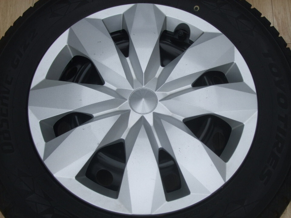 トヨタ純正ホイール NHP10 アクア ヴィッツ 5J 100 +39 2022年製 165/70R14 4本 会社宛 福山通運営業所止 送料安い A12_画像4