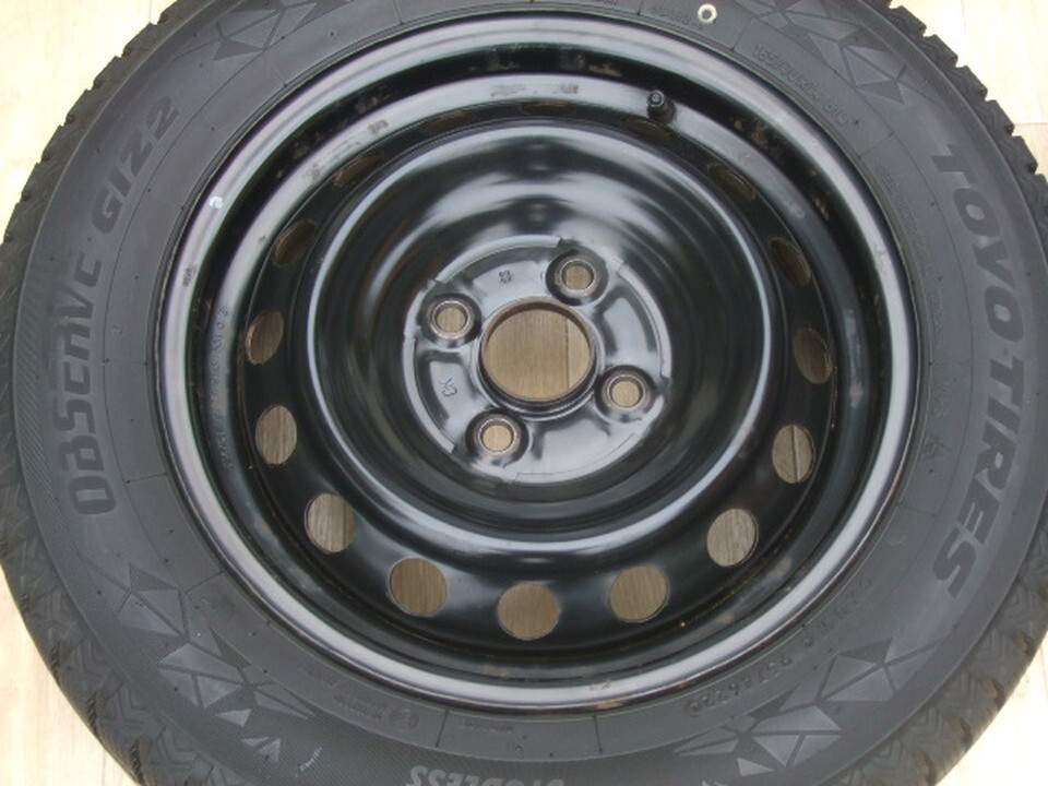 トヨタ純正ホイール NHP10 アクア ヴィッツ 5J 100 +39 2022年製 165/70R14 4本 会社宛 福山通運営業所止 送料安い A12_画像6
