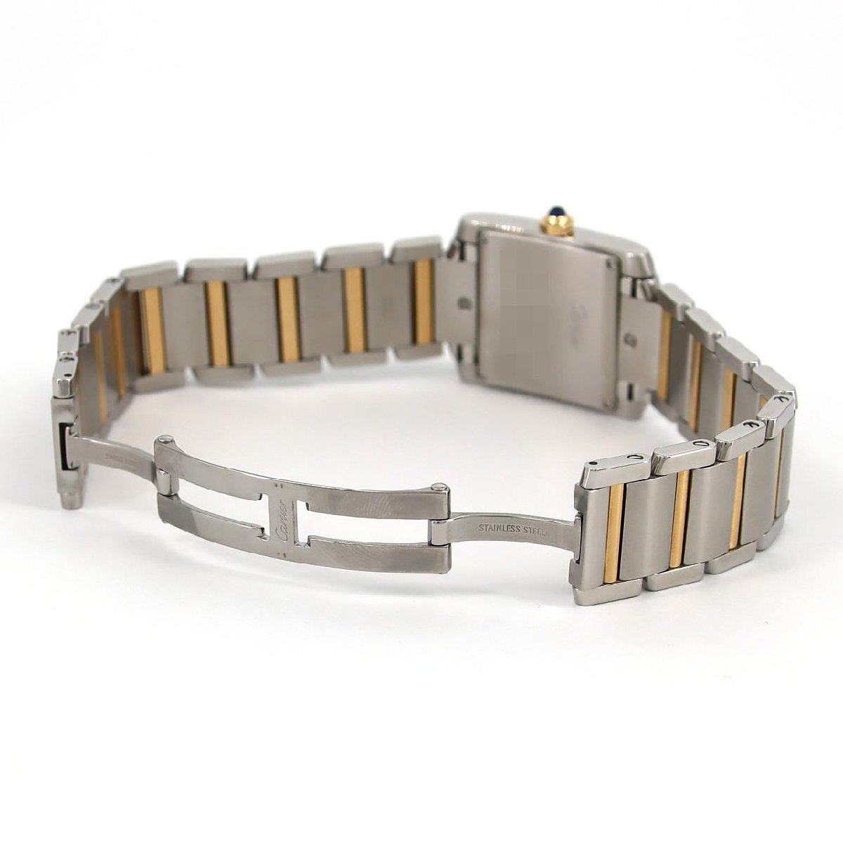 カルティエ タンクフランセーズMMデイト コンビ W51012Q4 SSxYG クォーツ