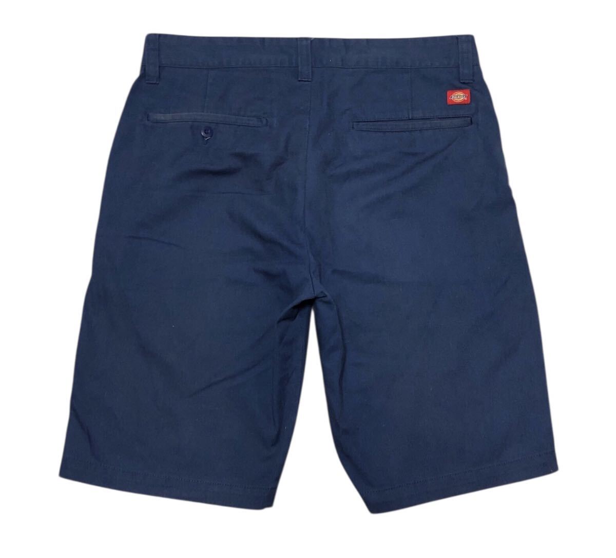 ■Dickies ディッキーズ■ラベルロゴワッペン チノ ハーフパンツ ネイビー XL_画像3
