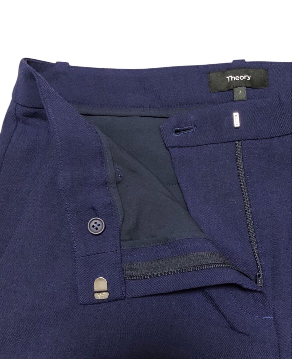 ■Theory セオリー■TREECA GB W SP SAXONY リヨセル混 ストレッチ ウールパンツ ネイビー 2_画像5