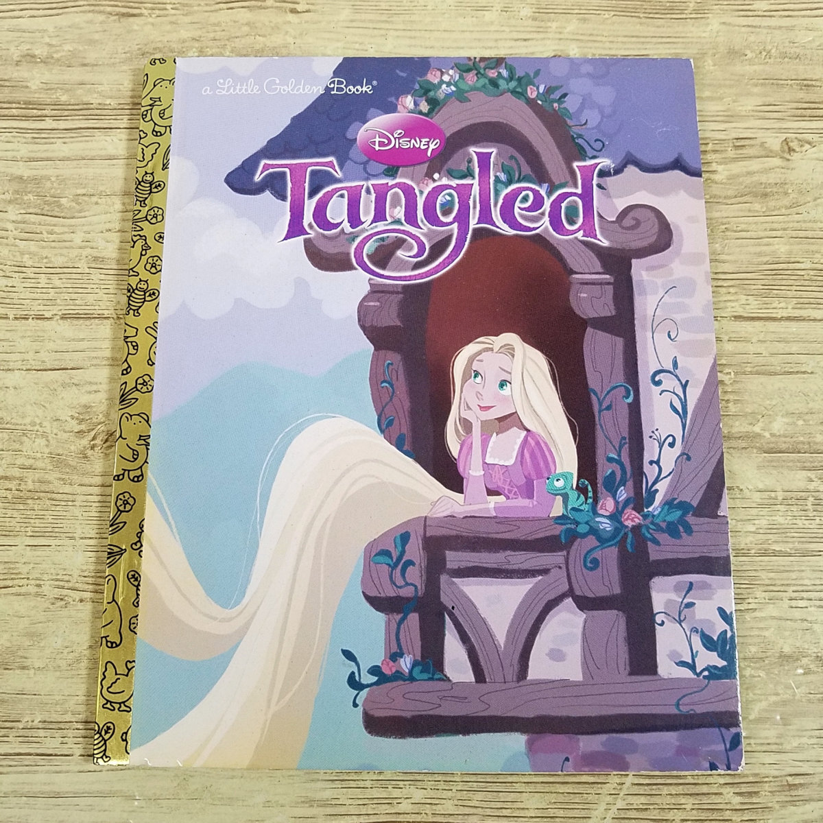 外国語絵本[ディズニー 塔の上のラプンツェル Disney Tangled] ディズニー絵本 洋書 英語絵本 Little Golden Book_画像1