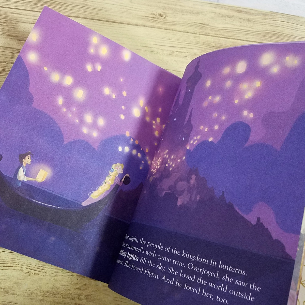 外国語絵本[ディズニー 塔の上のラプンツェル Disney Tangled] ディズニー絵本 洋書 英語絵本 Little Golden Book_画像8