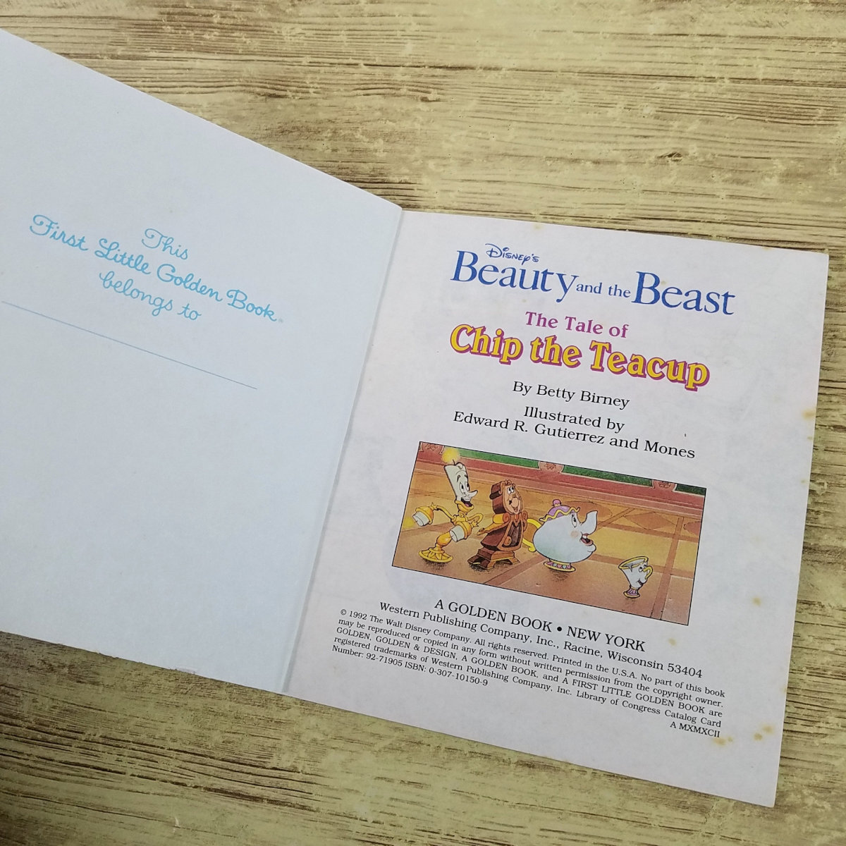 外国語絵本[ディズニー 美女と野獣 Beauty and the Beast: The Tale of Chip the Teacup] ディズニー絵本 洋書 英語絵本_画像7