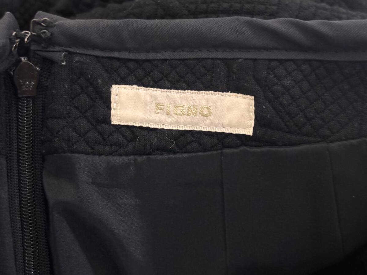 d4667◆FIGNOタックスカート38黒_画像2