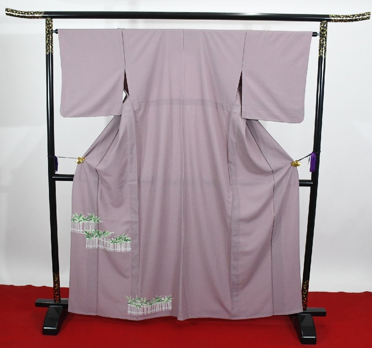 色留袖 結婚式 籬花 単衣 身丈156cm 裄丈65cm ★着物 t-2234 桜庭呉服店_画像1