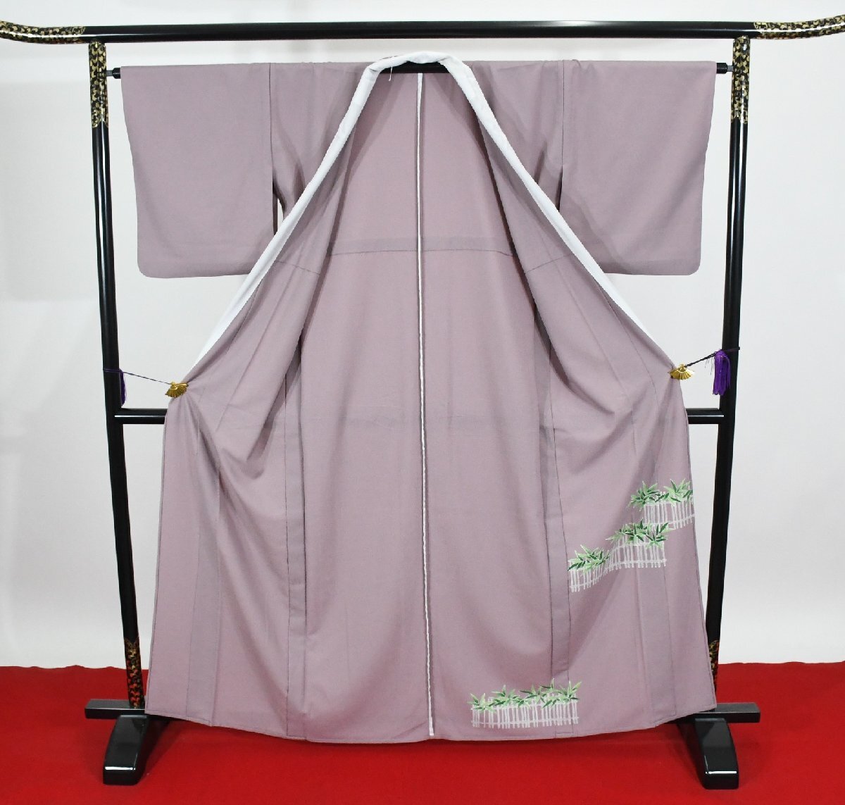 色留袖 結婚式 籬花 単衣 身丈156cm 裄丈65cm ★着物 t-2234 桜庭呉服店_画像8