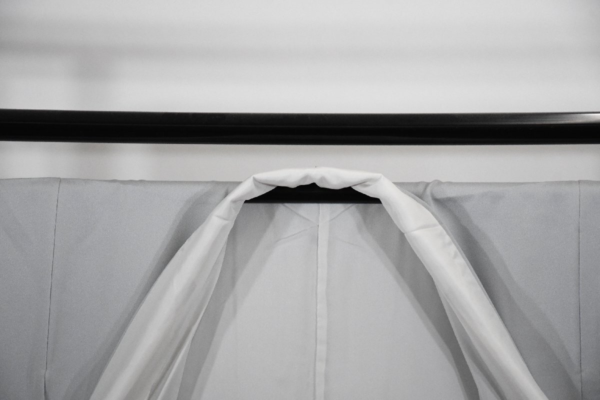 色留袖 結婚式 鴛鴦 金紗 寿光織 正絹 身丈155cm 裄丈64cm ★着物 e-1405 桜庭呉服店_画像10