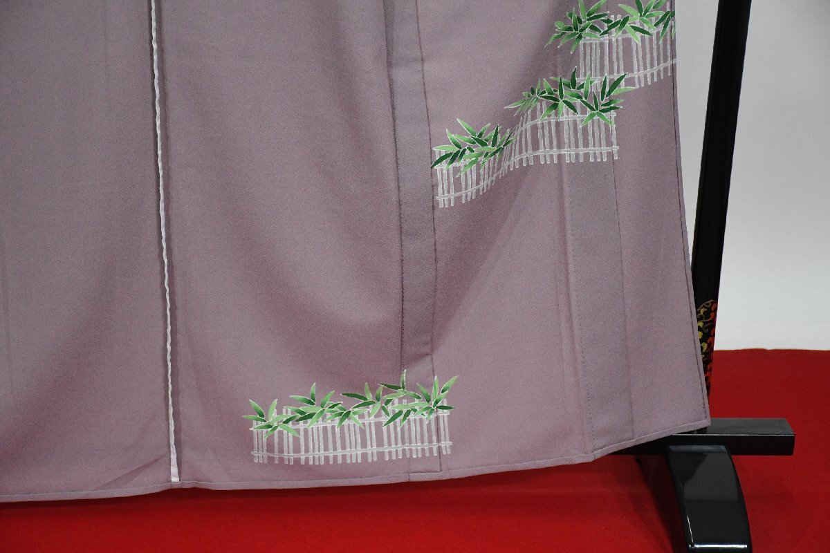 色留袖 結婚式 籬花 単衣 身丈156cm 裄丈65cm ★着物 t-2234 桜庭呉服店_画像10