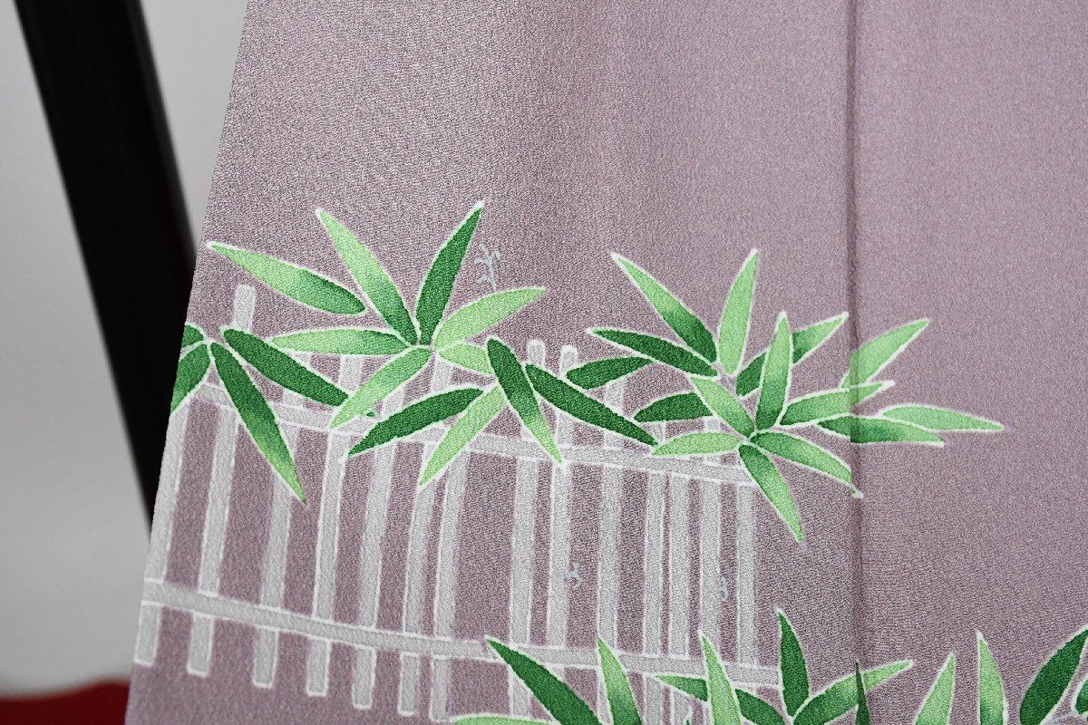 色留袖 結婚式 籬花 単衣 身丈156cm 裄丈65cm ★着物 t-2234 桜庭呉服店_画像5