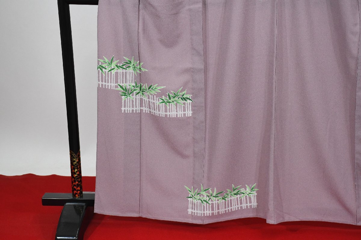 色留袖 結婚式 籬花 単衣 身丈156cm 裄丈65cm ★着物 t-2234 桜庭呉服店_画像2