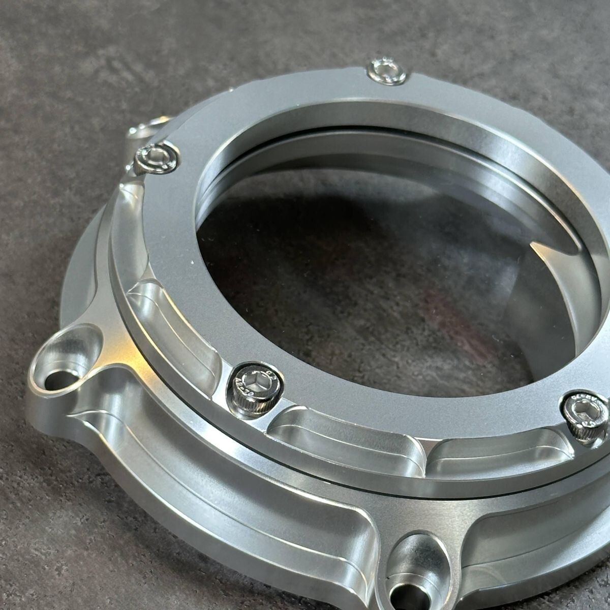 ウォーターポンプ カバー スケルトン V-MAX 1200 アルミビレット VMAX YAMAHA ヤマハ 透明 エンジン Oリング xp699