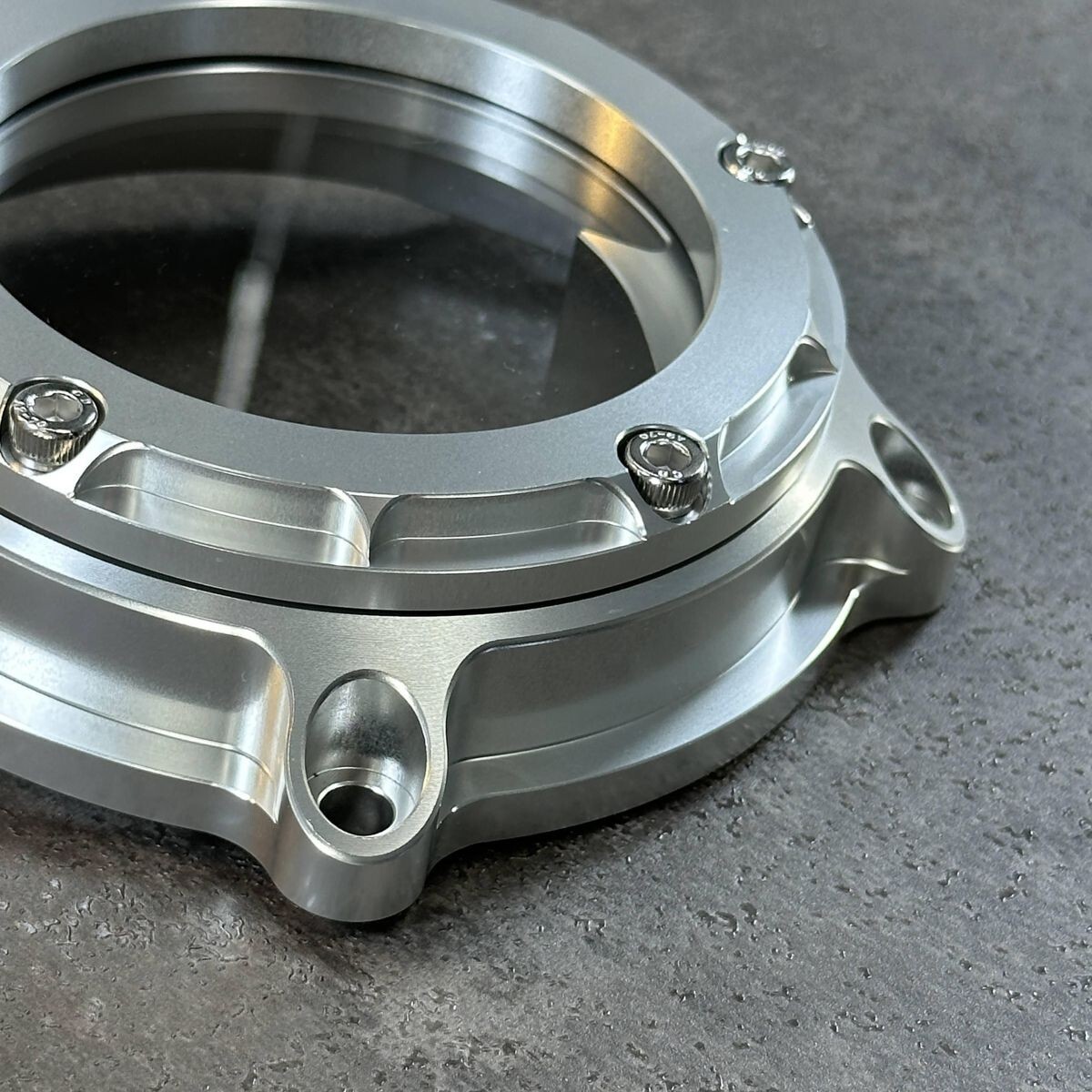 ウォーターポンプ カバー スケルトン V-MAX 1200 アルミビレット VMAX YAMAHA ヤマハ 透明 エンジン Oリング xp699