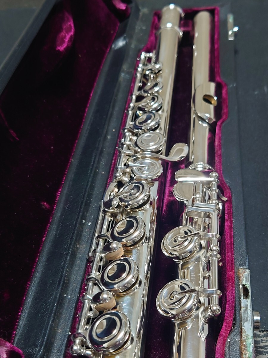 ジャンク　YAMAHA　フルート　YFL-451 ピンバネ折れあり_画像1