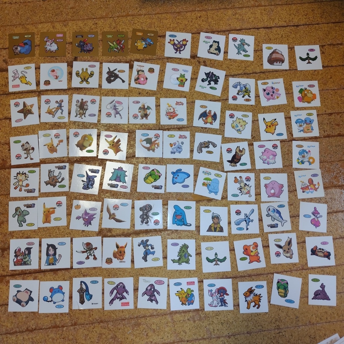 ポケモン デコキャラシール ホルダー まとめ売り ポケットモンスター Pokemon ポケモンパン アニポケ ポケまぜ スリープ ポケピース 大量