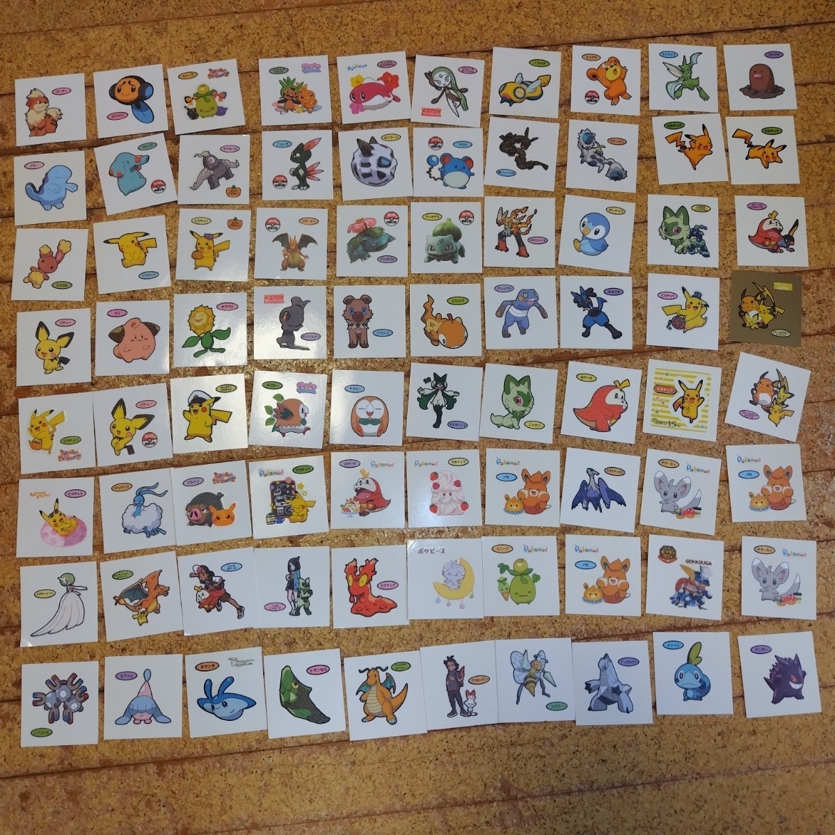 ポケモン デコキャラシール ホルダー まとめ売り ポケットモンスター Pokemon ポケモンパン アニポケ ポケまぜ スリープ ポケピース 大量