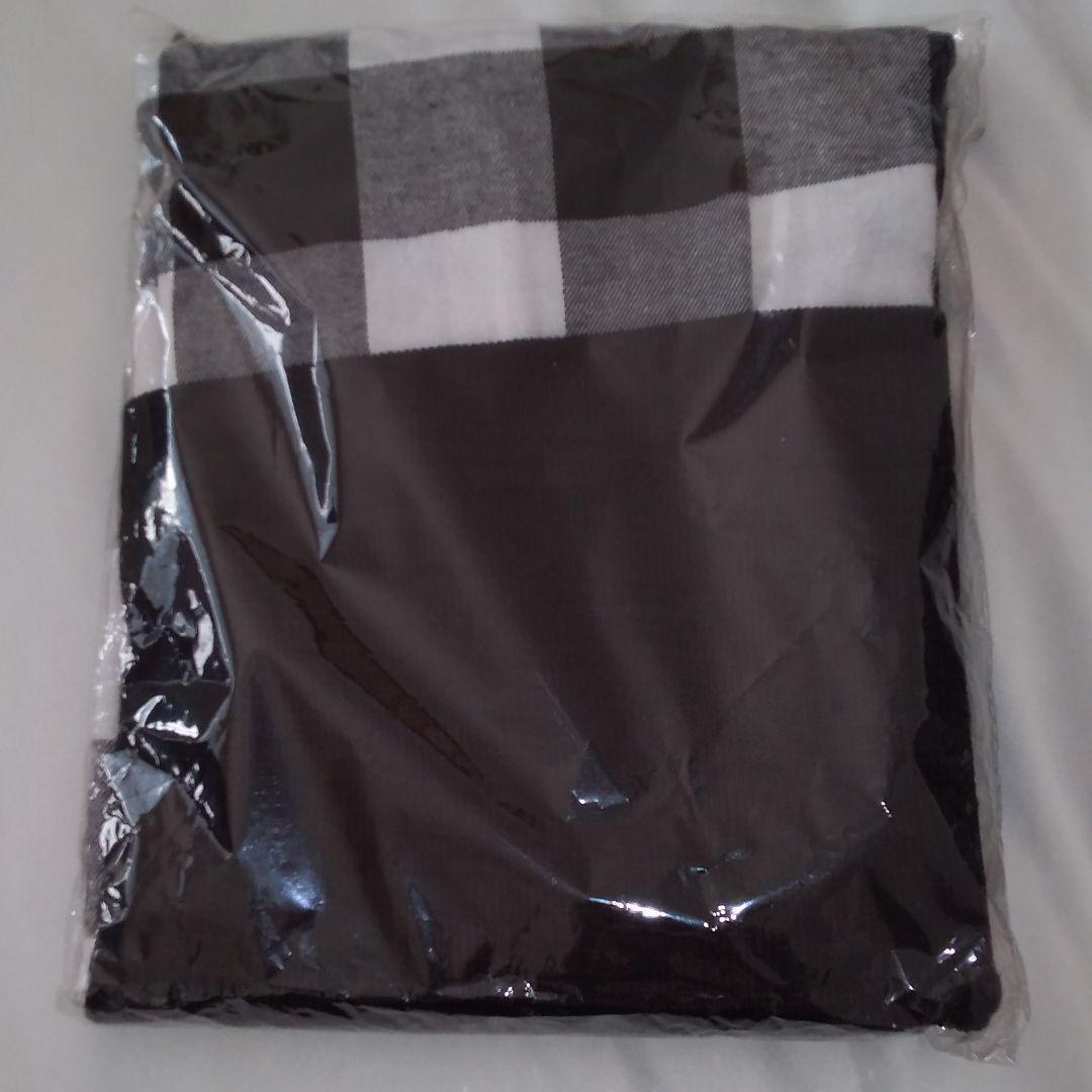 【F】黒 ロングワンピース ニット タートルネック チェック 海外　韓国_画像4