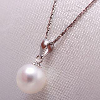 2個セット アコヤ パール 本真珠 18金 ペンダント ネックレス 贈り物 新品_画像6