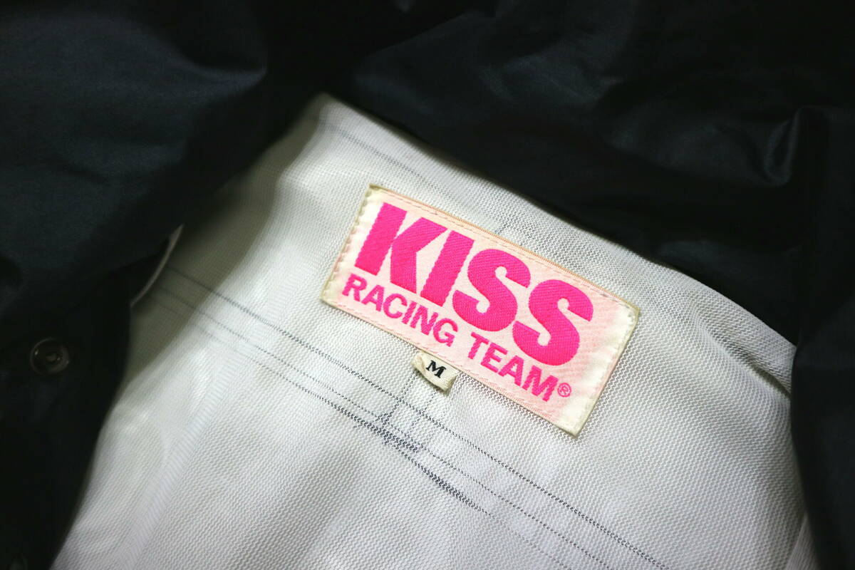 訳あり(衿傷補修)/良好!◆KISS RACING TEAM ウインドブレーカー ライディングジャケット◆Mサイズ(身長173-176センチ位)_画像8