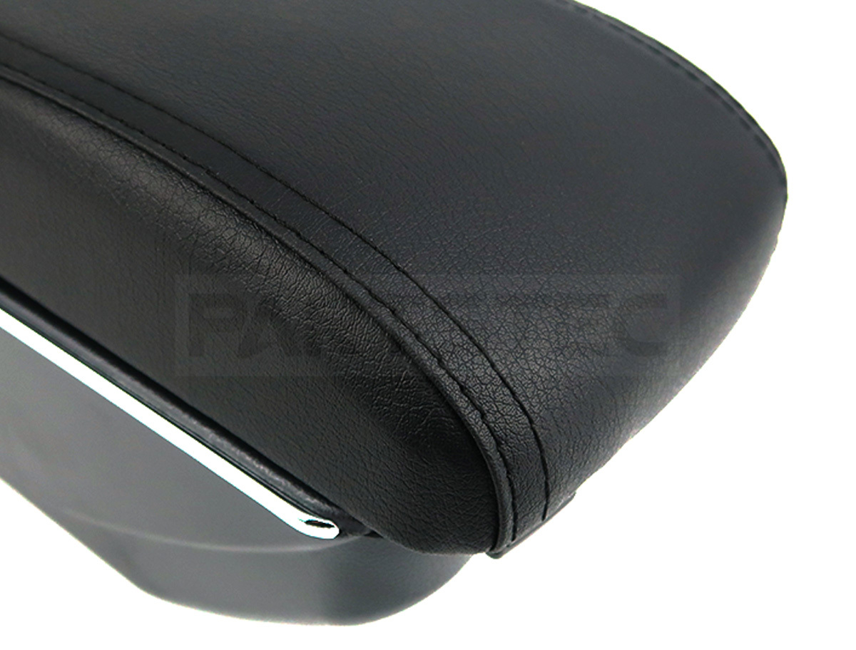 サンバー トラック TT1 TT2 センターコンソール 肘掛け アームレスト コンソールボックス 小物入れ 収納 伸縮式 黒ステッチ / 147-242_画像3