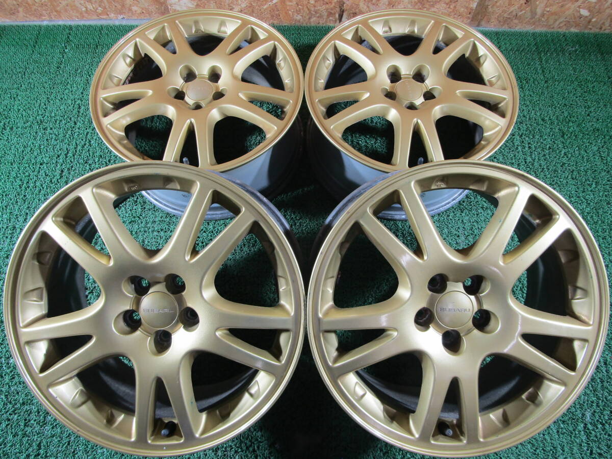 赤字超特価，100%新品札幌発 最落なし GDB インプレッサ 純正 スバル 17×7.5J +53 4本 売切(純正品)｜売買されたオークション情報、yahooの商品情報をアーカイブ公開 - オークファン 5穴