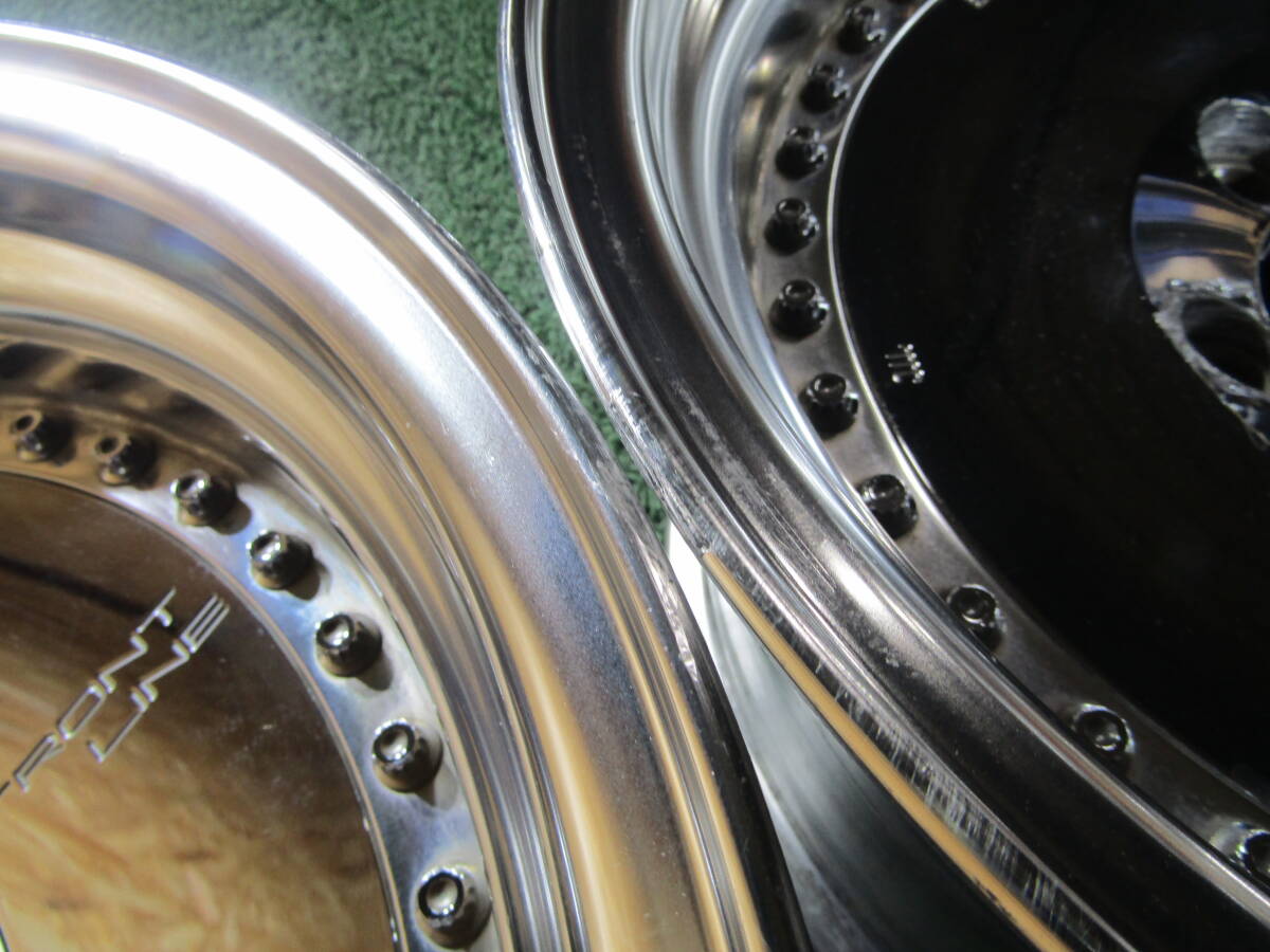 札幌発☆最落なし!【ランクル等 JWL-T】エプシロンジャパン FRONT LINE BIG HALF LH109V 16×8J -13 4本 売切