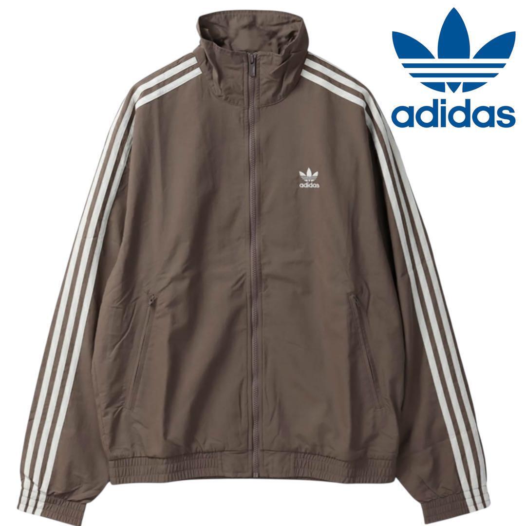 【美品】adidas WOVEN FBIRD トラックトップ ライトブラウン L_画像1