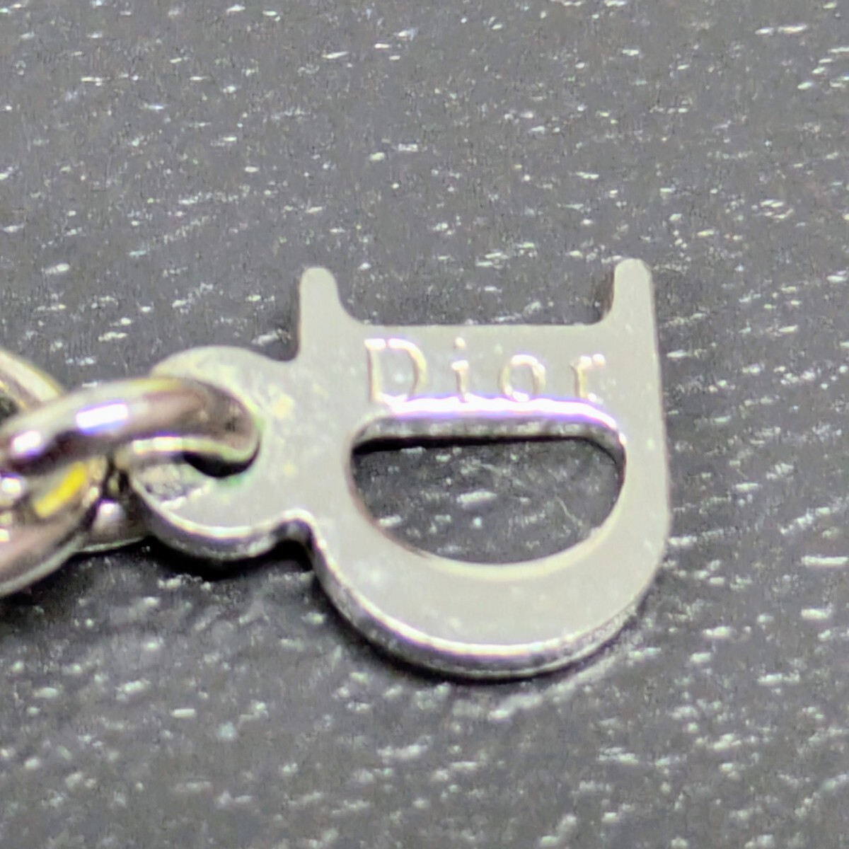 【レア品】クリスチャンディオール Christian Dior ネックレス ピンクストーン　ロゴ　ビンテージ　レア