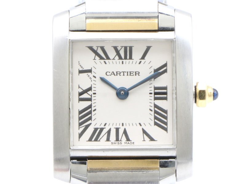 【 カルティエ Cartier 】 腕時(shí)計(jì) W51007Q4 タンクフランセーズSM K18YG/SS クォーツ アイボリー文字盤 レディース 新著 70316-2